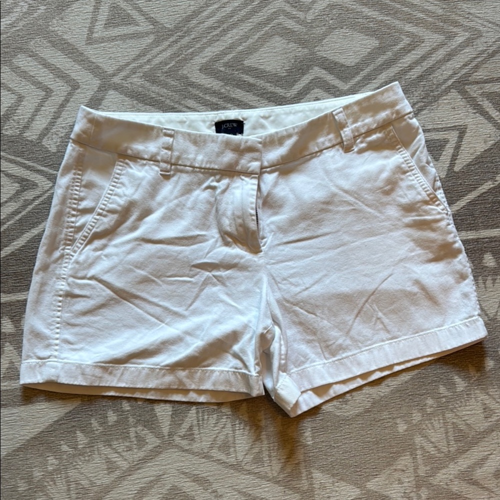 J. Crew White Bermuda Shorts Casual Summer Essential
